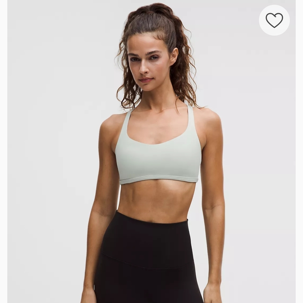Women's Light Green Sports Bra